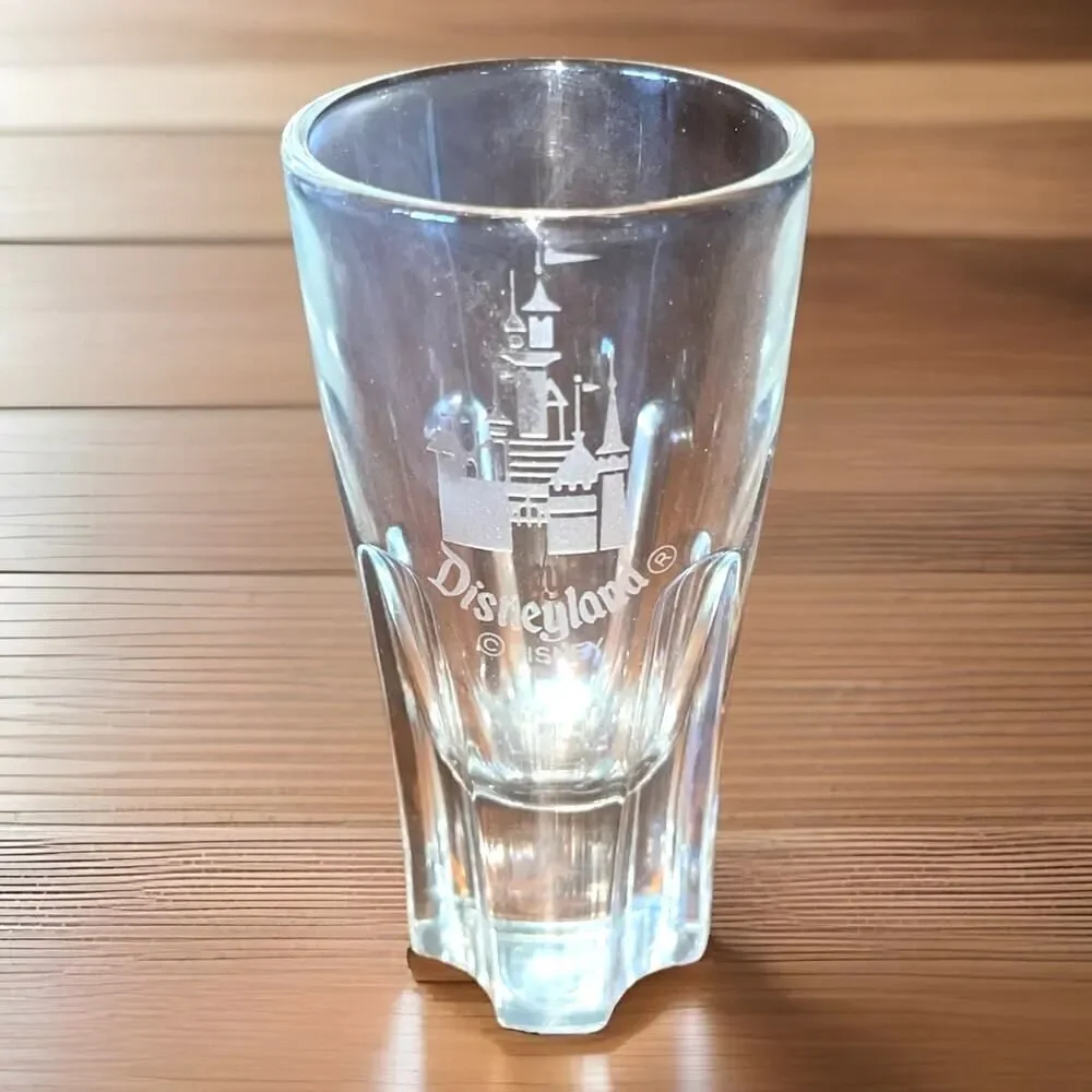 Vintage Tall Shot glass Disneyland Resort Cinderellas Castle
